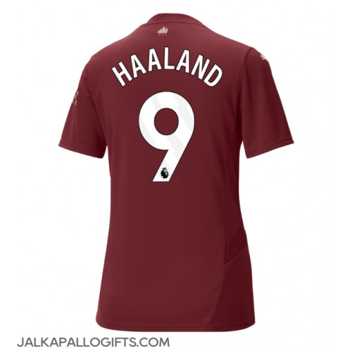 Manchester City Erling Haaland #9 Kolmaspaita Naiset 2024-25 Lyhythihainen